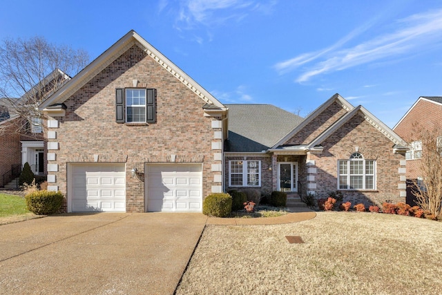 front facade featuring a garage