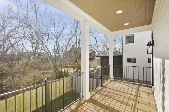 view of balcony