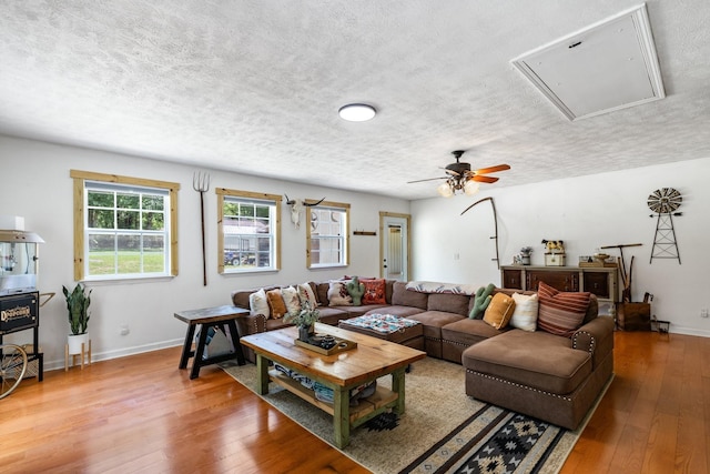 living room featuring wood-type flooring