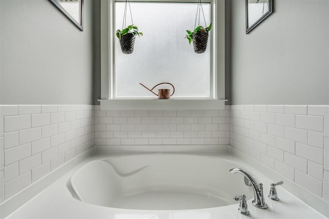 bathroom featuring a bathing tub