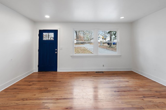 entrance foyer featuring light hardwood / wood-style flooring