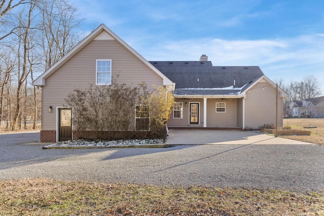 rear view of house with a patio area