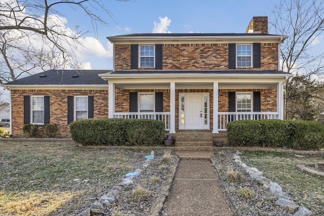 view of front of house with a porch