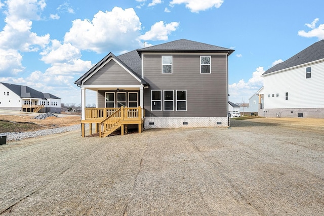 view of rear view of property