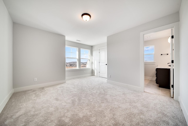 view of carpeted empty room