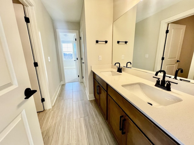 bathroom with vanity