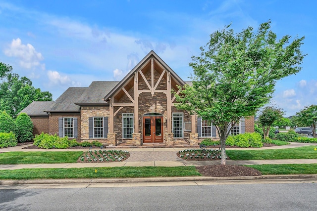 view of front of house featuring french doors