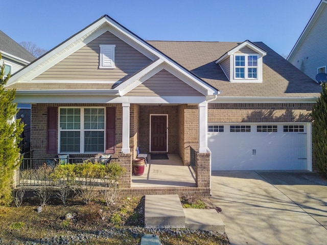 view of front of house featuring covered porch