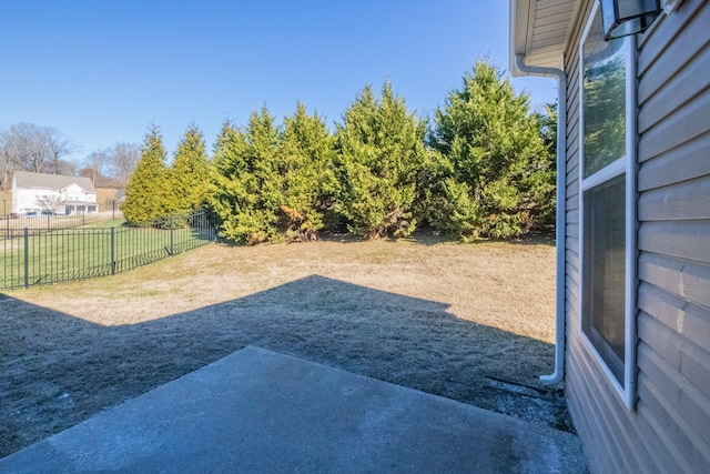 view of yard with a patio