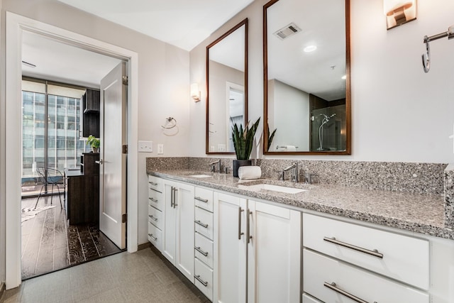 bathroom with vanity