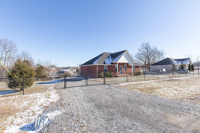 view of front of property