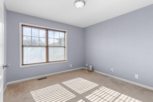 view of carpeted empty room