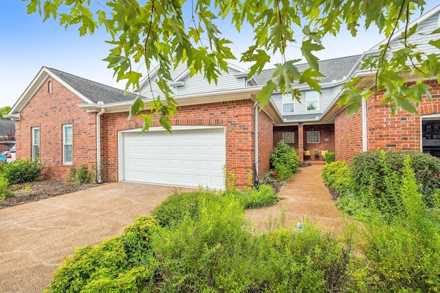 view of front of home featuring a garage