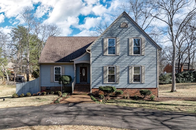 view of front of property