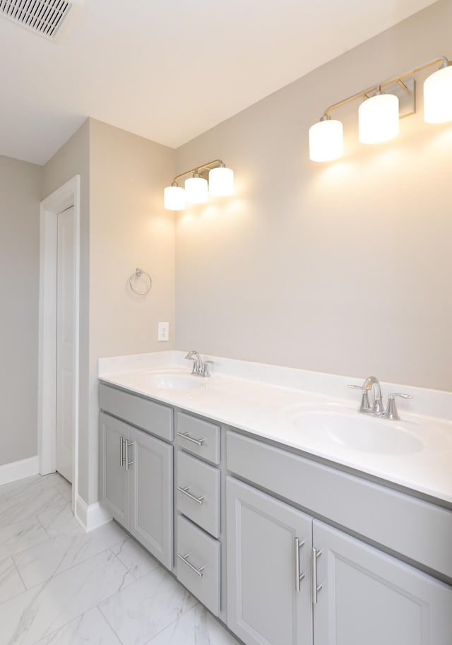 bathroom featuring vanity