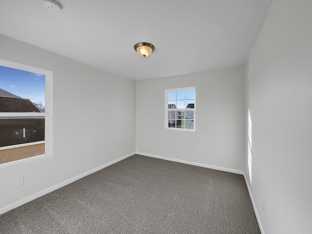 unfurnished room featuring carpet floors