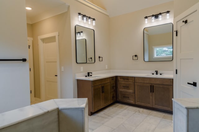 bathroom with vanity