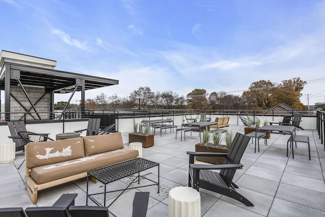 view of patio / terrace featuring outdoor lounge area