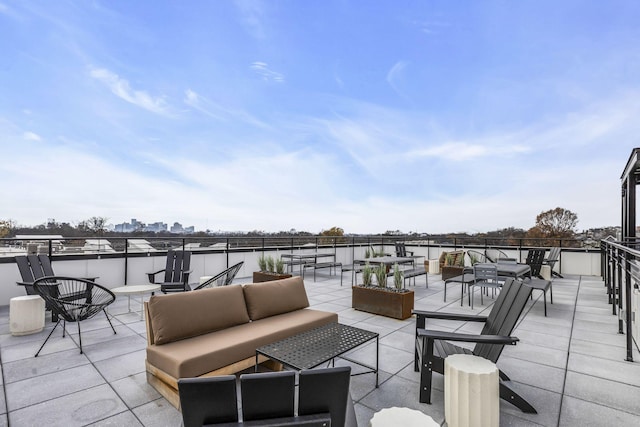 view of patio with outdoor lounge area