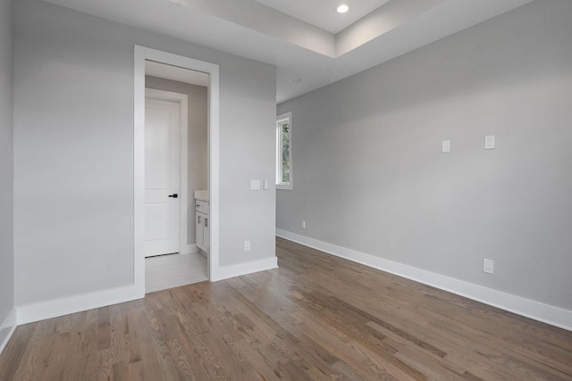 unfurnished room featuring light wood-type flooring