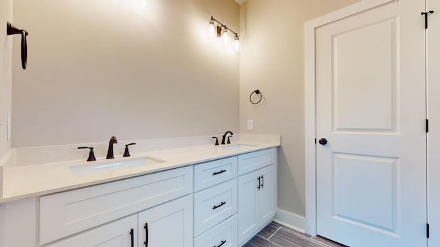 bathroom with vanity