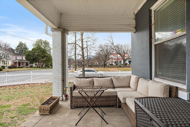 view of patio / terrace featuring outdoor lounge area