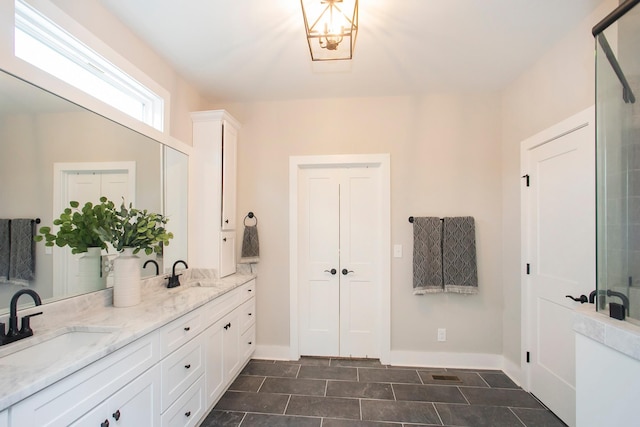 bathroom with vanity