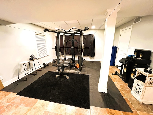 view of exercise room