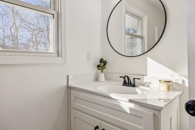 bathroom featuring vanity