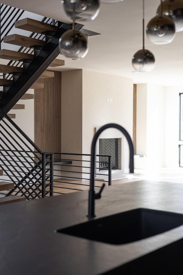 interior space featuring wood finished floors