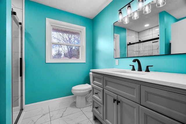 985 Watauga Dr, Cookeville, TN 38501 - bathroom with toilet, walk in shower, and vanity