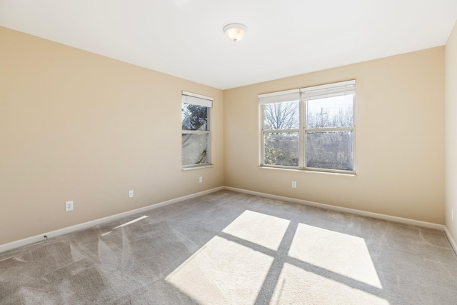 view of carpeted empty room