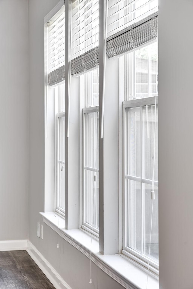 room details featuring hardwood / wood-style flooring