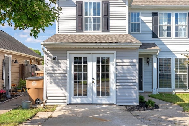 exterior space with french doors