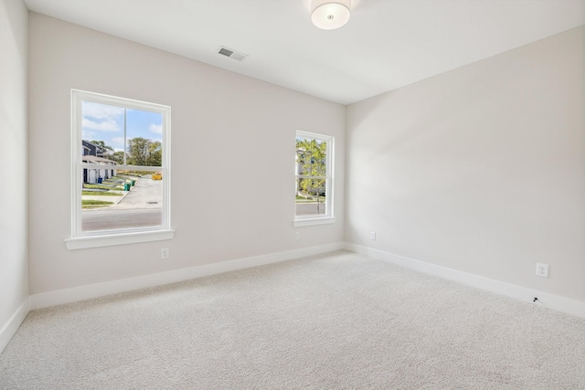 empty room with carpet floors