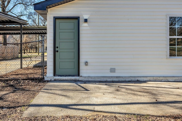 view of property entrance