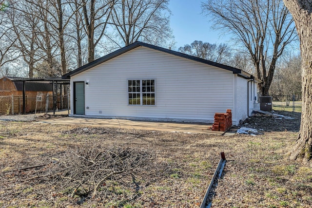 view of rear view of property