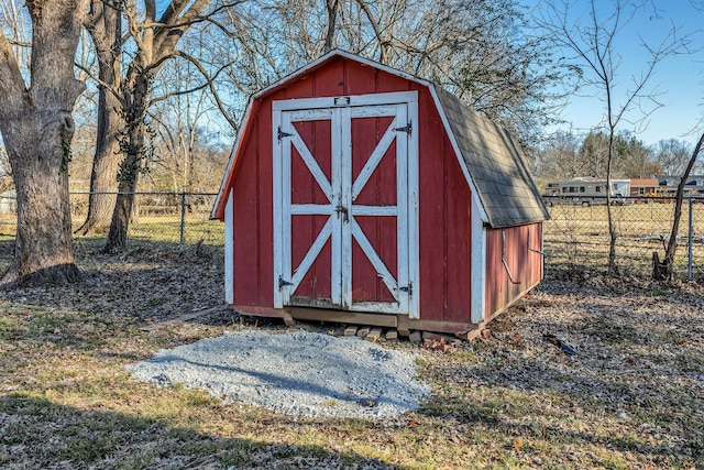 view of outdoor structure