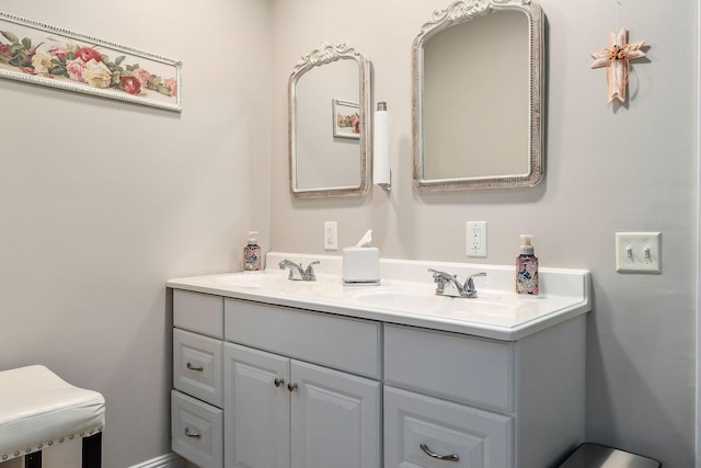 bathroom with vanity