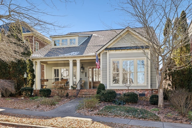 view of front of house with a porch