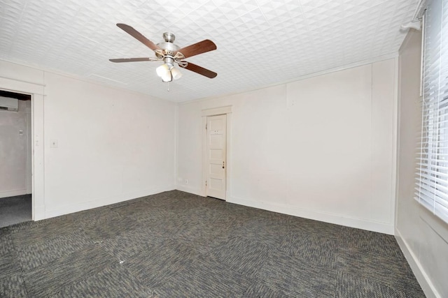 unfurnished room featuring ceiling fan