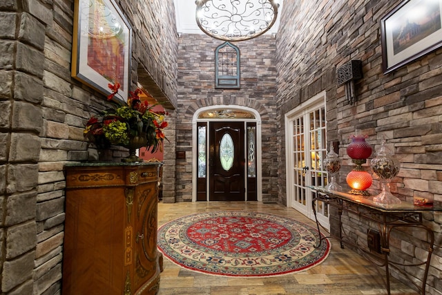 view of foyer entrance