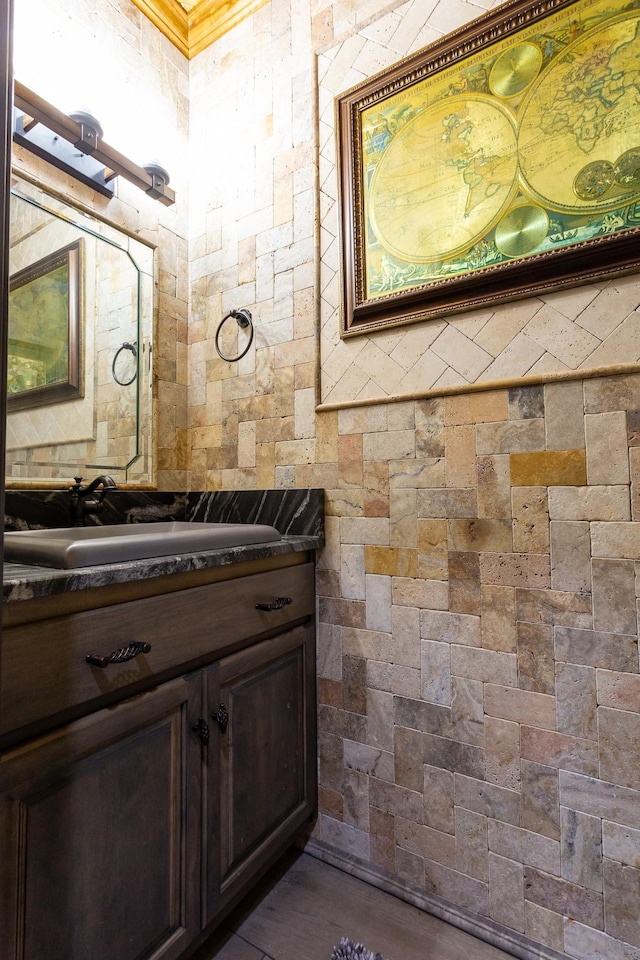 bathroom with vanity