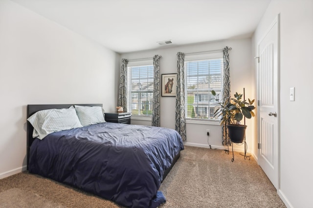 bedroom with carpet flooring