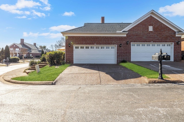 view of property featuring a garage