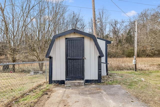 view of outdoor structure