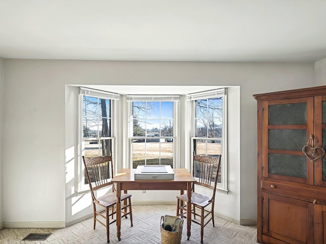 view of dining room