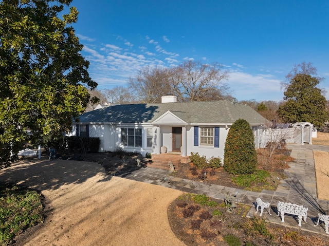 view of ranch-style home