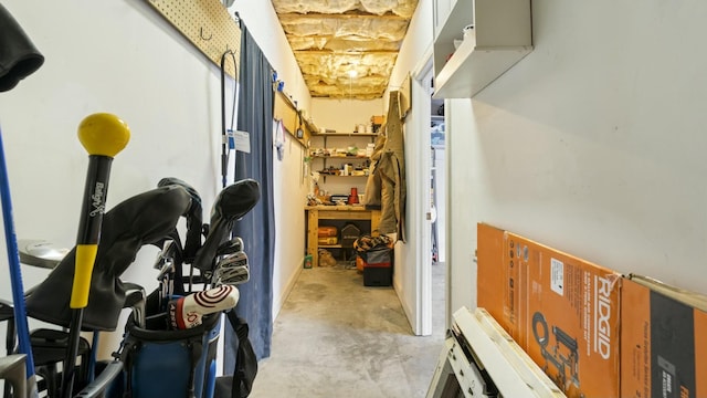 view of storage room