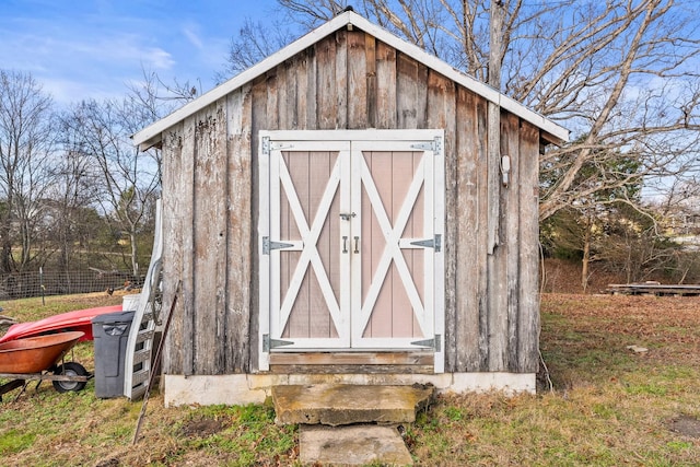 view of outbuilding